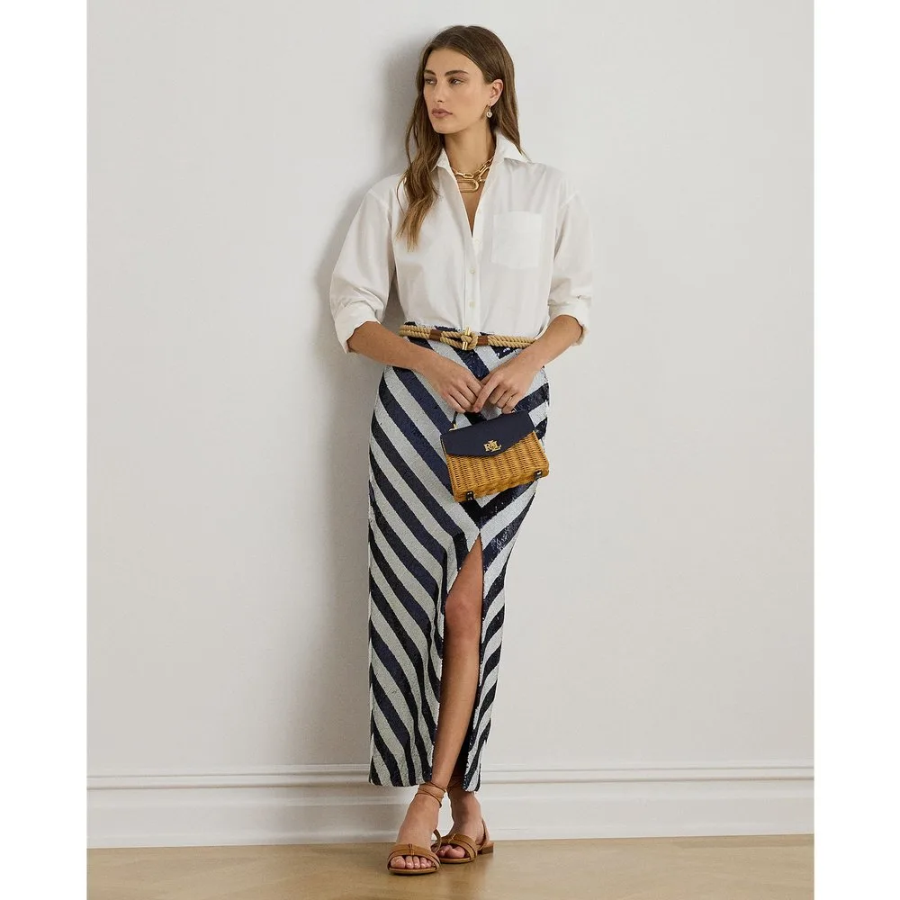 Falda midi de tubo con lentejuelas - Lauren Ralph Lauren - FashionsVida