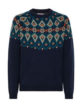 Round Christmas Fluo 07 Navy Blue K42158