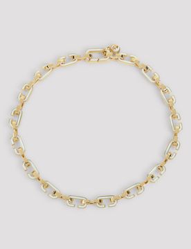 Casablanca Enamel C Link Necklace