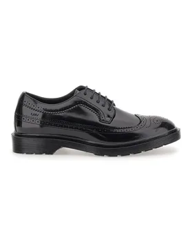Scarpe Stringate Nere Con Decorazione Duilio Gian Marco Venturi 41 - GMV - FashionsVida
