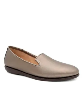 Women's Flat-Soled Casual Slip-On Shoes in Metallics Size: 8 - Metallics - Size: 8 - Pavers - FashionsVida