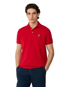 FaÇonnable Polo A Maniche Corte Birdie Pima Piq Breton Red 2XL - Façonnable - FashionsVida