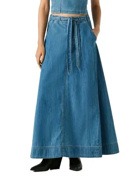 Gonna Lunga Pl9011928 Indigo Denim S