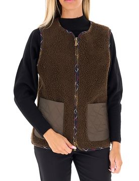Giubbino smanicato MARRONE M