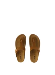 Infradito in pelle MARRONE CHIARO 40