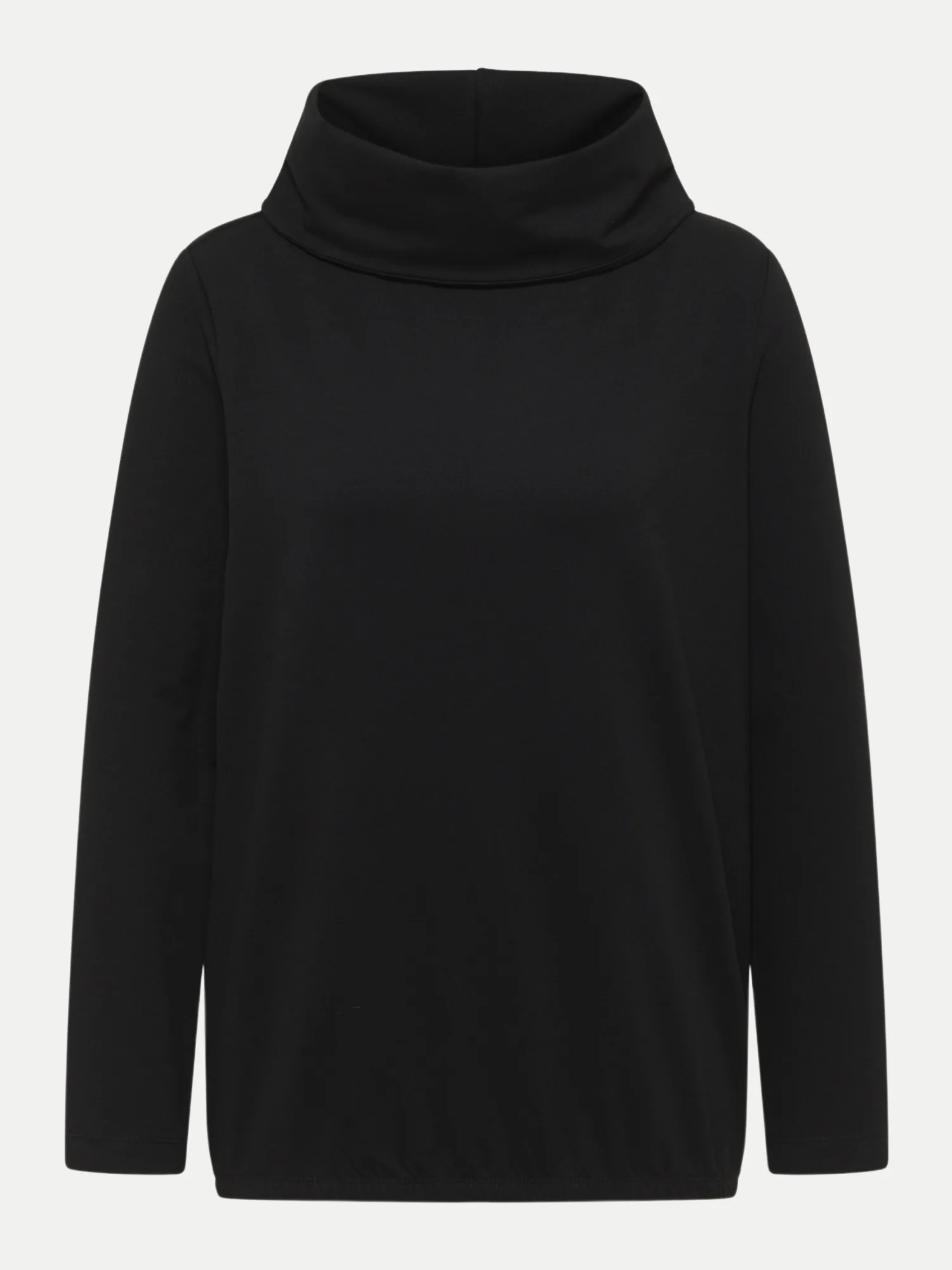 Shirt mit großem Kragen Schwarz L - CECIL - FashionsVida