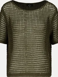 Pullover mit Ajour-Struktur Grün 38
