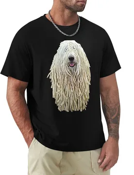 Komondor Dog Dreadlocks T-Shirt Summer Holiday Casual Tee - Aliexpress - FashionsVida