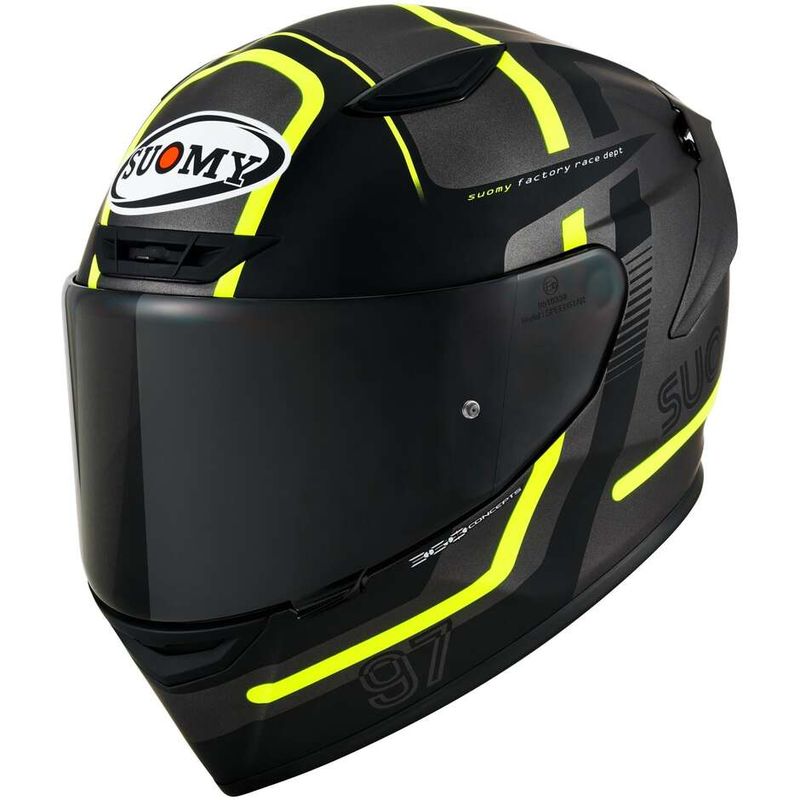 Casco Moto Integrale Racing TRACK-1 NINETY SEVEN Grigi taglia M