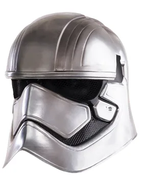Captain Phasma Erwachsenen-Maske zweiteilig Star Wars VII silber-schwarz - RUBIES NL - FashionsVida