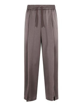 Pantaloni A Pieghe Con Coulisse