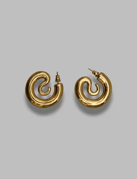 Serpent hoops small - made in italy - PANCONESI - FashionsVida