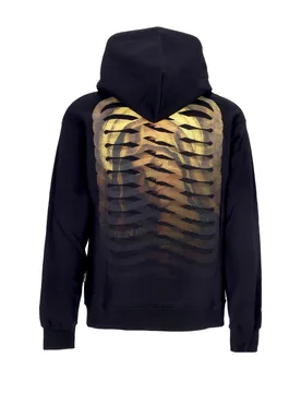Felpa Cappuccio Uomo Ribs Virgin Hoodie Black - Propaganda - FashionsVida