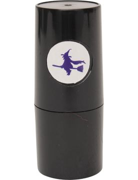 Golfball-Stempel Hexe blau