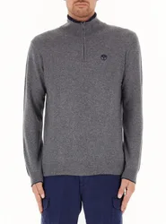 Maglione mezza zip GRIGIO XXL