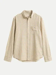Leinenhemd Regular-Fit Beige 3XL