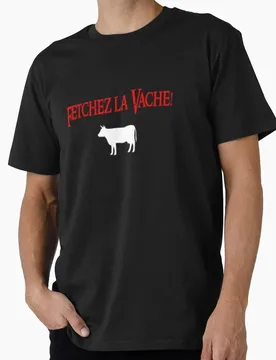 Fetchez La Vache - British Comedy - Holy Grail Funny Monty Python Gift T-shirt Short Sleeve O-Neck Graphic clothes All size Tops - Aliexpress - FashionsVida