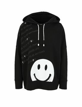 Kapuzensweater - Hoodie schwarz 52 damen