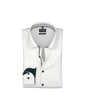 Olymp Camisa Modern Fit blanco 38 - Olymp - FashionsVida