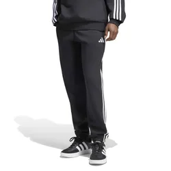 Joggers Essentials 3 Stripes Fleece Tapered Cuffed Black / White 3XL
