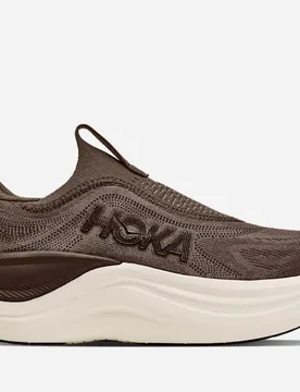 Men's Skyward Laceless Recovery Shoes in Cliff Grey/Cast Iron, Size 10 - HOKA - FashionsVida