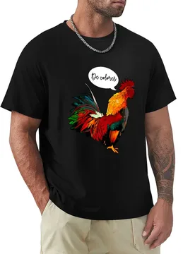 De Colores Stained Glass Rooster T-Shirt Clothing cute clothes Funny t-shirt blue lock t shirts men - Aliexpress - FashionsVida