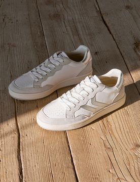 Sneakers bianche in pelle con action leather riciclata BT261130001 40