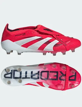 Scarpe da calcio Predator Elite Fold-Over Tongue Artificial Grass 40 Lucid Red / Cloud White / Core Black - Adidas - FashionsVida