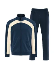 Traje de chándal para hombre LEEOM azul oscuro 58