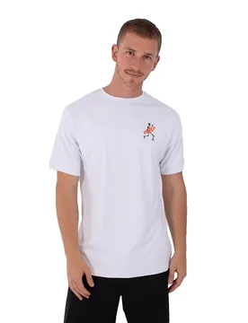 Rash Guard Manches Courtes Regular Flamengue White S Homme