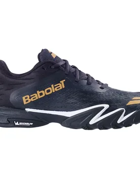 Premura 3 Padel Shoes Black / Gold UK 6.5 - Babolat - FashionsVida