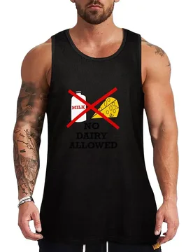 No dairy,dairy allergy,no dairy allowed Tank Top Comfort Stretch Tank Top Relaxed Fit Sleeveless - Aliexpress - FashionsVida