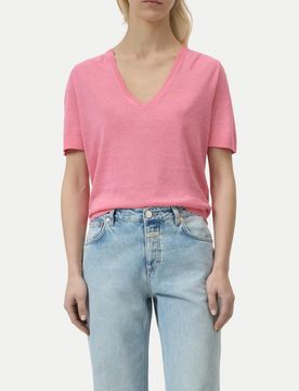 Closed Regular-Fit Stricktop Pink L