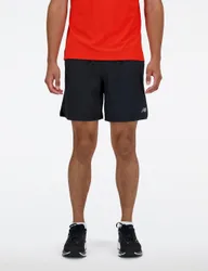 Woven Stretch Longer Length Running Shorts Black male