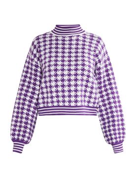 Faina Jersey lila / blanco