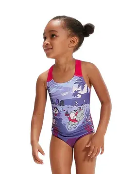 Maillot De Bain Learn To Swim Printed Racerback