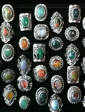 XiaoYaoTYM Vintage Adjustable Natural Stone Rings High Quality Fashion Jewelry Wholesale - Aliexpress - FashionsVida