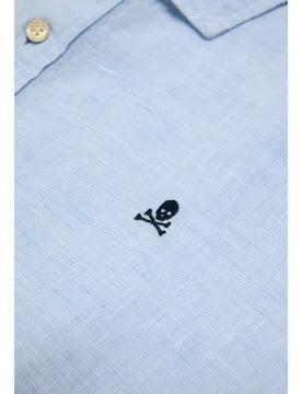 Camisa de hombre 100% lino de manga larga - Scalpers - FashionsVida