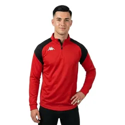 Sweat à Demi-zip Lovato Red / Black XL