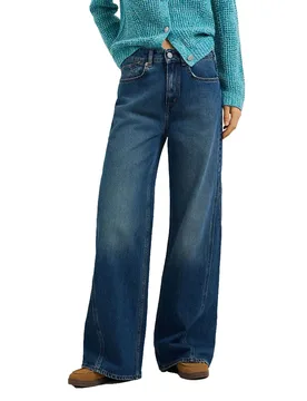 Jeans A Vita Alta Belle Contrast Flare Fit Denim 30 - Pepe jeans - FashionsVida