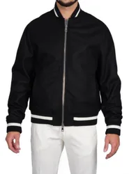 College Con Polsini Bicolore Bco/nero 613/BOMBER D001 NER