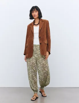 Pantalón bombacho de mujer estampado - Tintoretto - FashionsVida