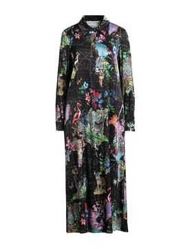 Midi-Kleid Damen Schwarz 36 Damen