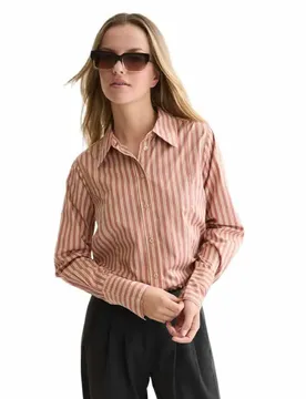 Chemise à Manches Longues U9b01733t Shifting Sand Stripe 34