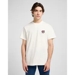 Relaxed Graphic Tee Ecru Größe XXL male