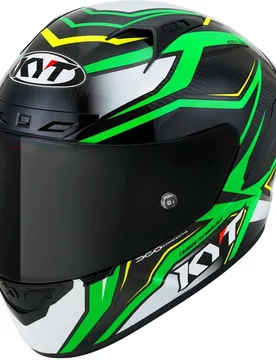 Casco Moto Integrale Racing NZ-RACE Carbon Stride Verde taglia XL - KYT - FashionsVida