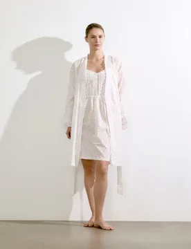Bata corta con lazada de mujer - Eileen West - FashionsVida