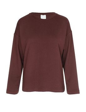 Loungewear Sweater COMFY COMFORT hot maroon braun S damen