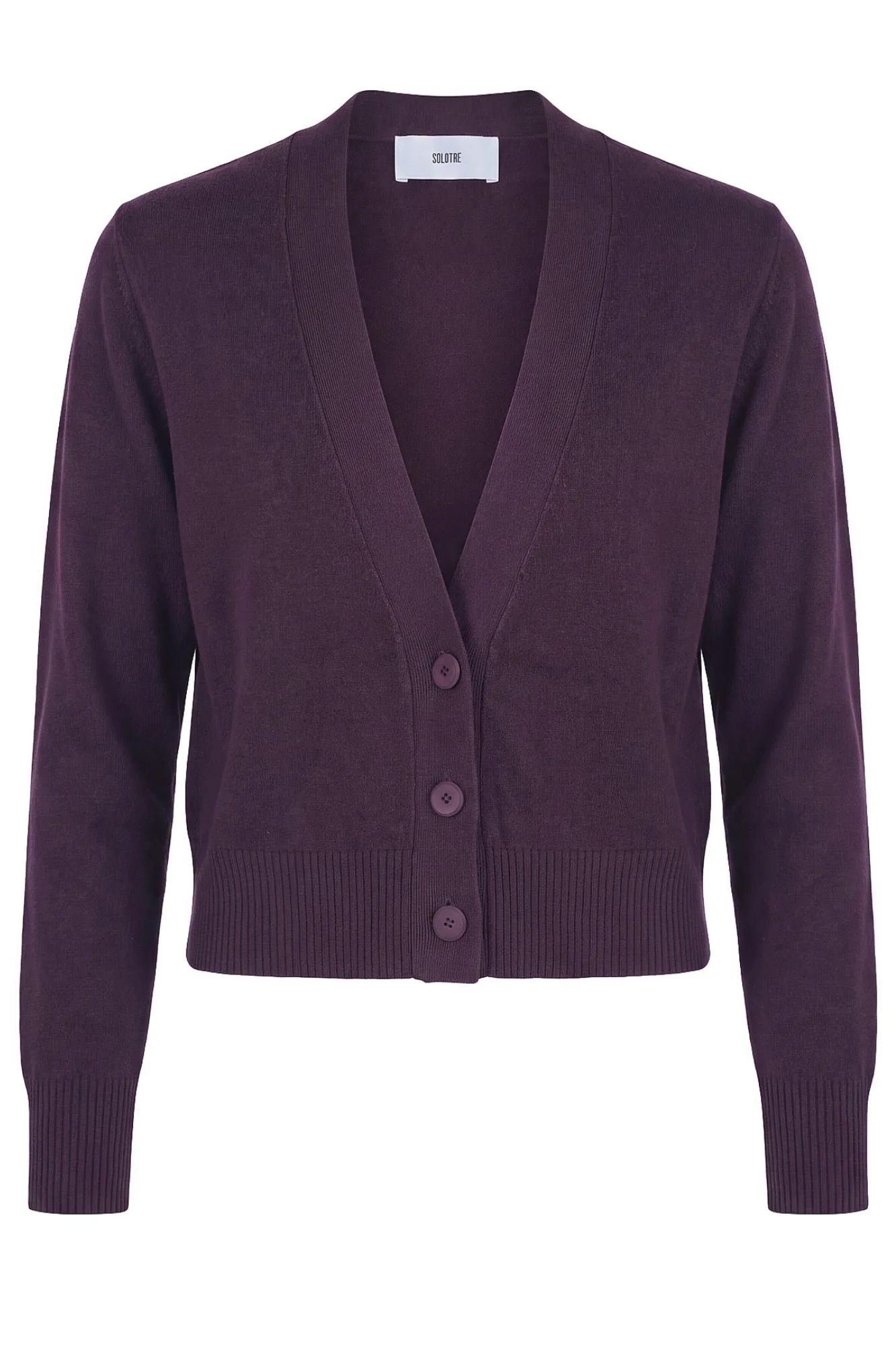 Cardigan - 480500 - Bordeaux - SOLOTRE - FashionsVida