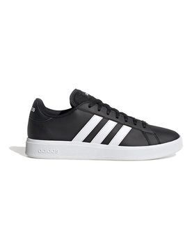 Scarpe nere con strisce bianche Grand Court Base 2 42